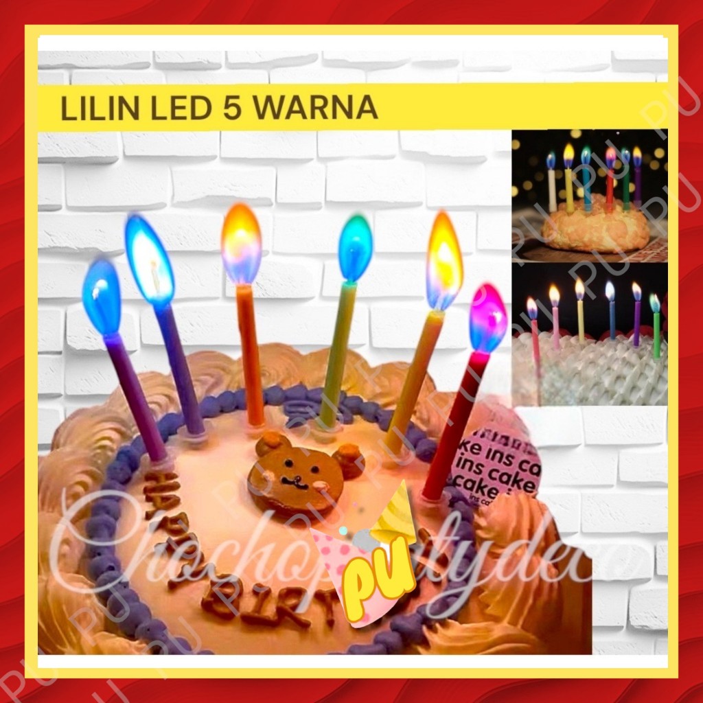 LILIN LED 5 WARNA / Lilin Api Warna Colored Flame