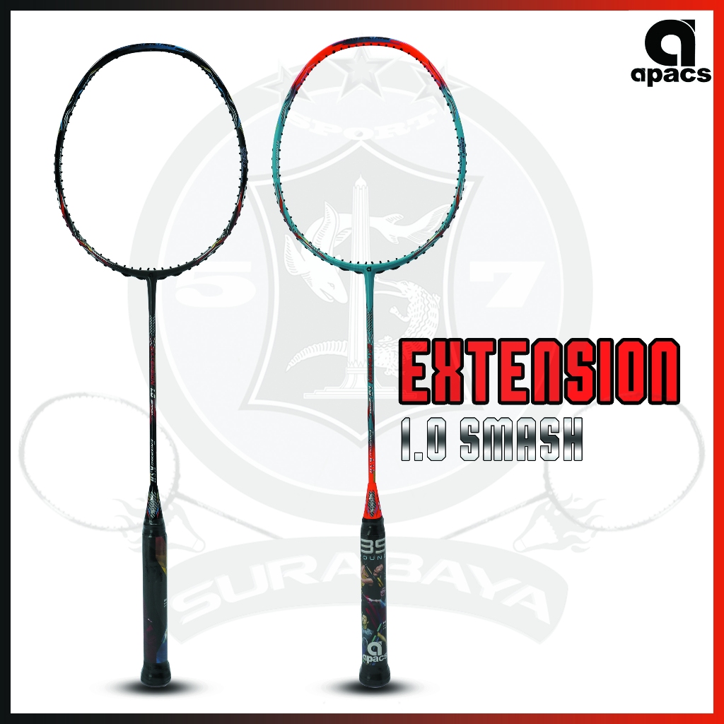 Raket Original Apacs Extension 1.0 Smash Bonus Senar dan Tas Badminton