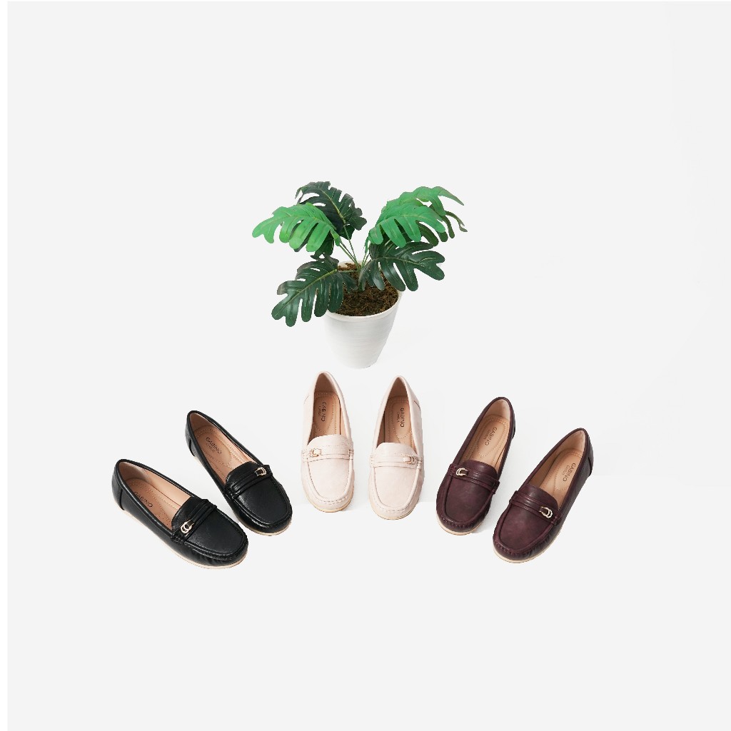 Gabino Sepatu Wanita Wedges Moccasin Slip On Casual Yoka - O1EA4004