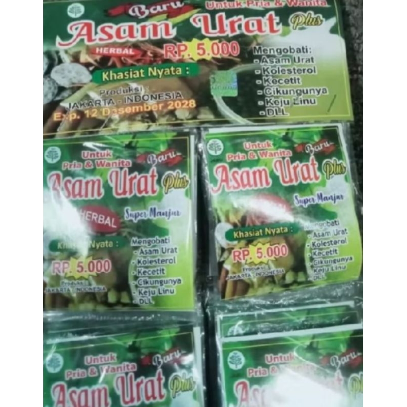 

Ramuan asam urat 1renceng@40sachet