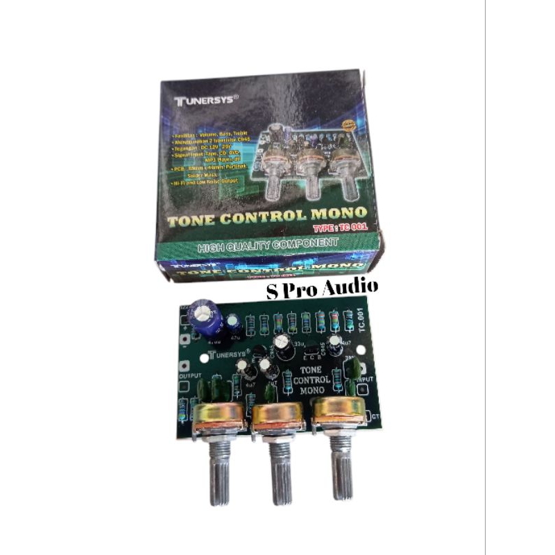 Tone Control Mono 3 Potensio Tunersys 12v