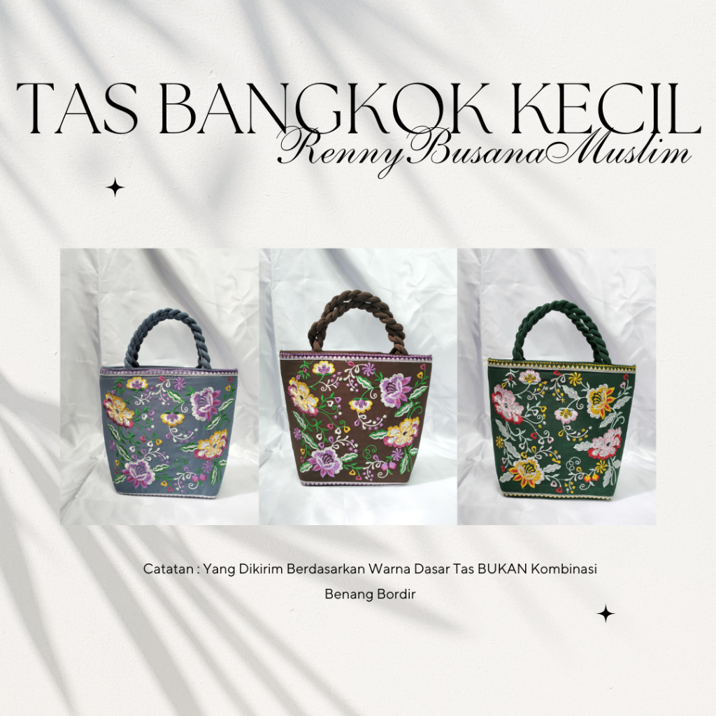 Tas Jinjing Kecil  / Tas Bangkok Kecil / Tas Bordiran / Tas Jinjing Wanita Terbaru 2025