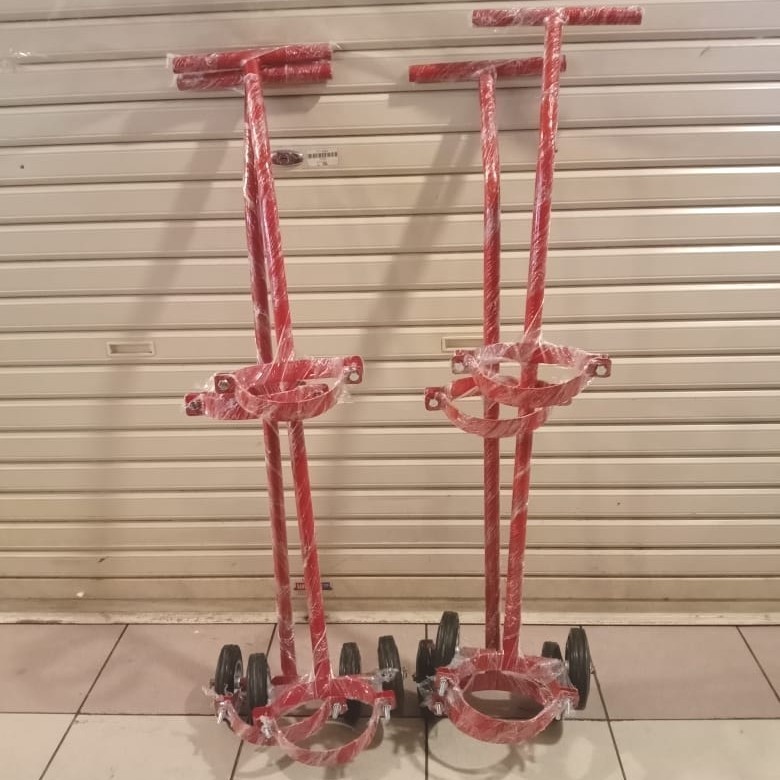 TROLLEY APAR CO2 25KG DUDUKAN RODA TROLLY TABUNG CO2 UK 25kg