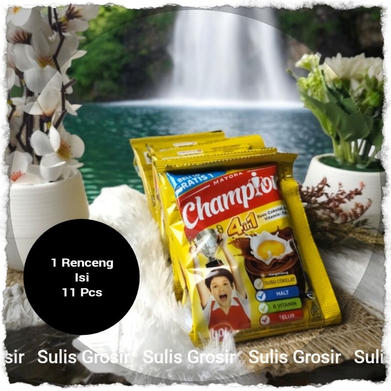 

Mayora Champion Per Renceng Isi 10 Sachet Plus Bonus 1 Sachet