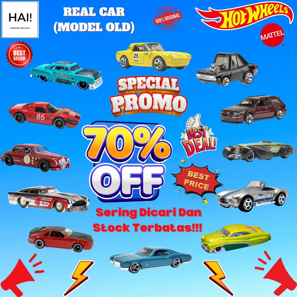 [BEBAS PILIH]Hot Wheels Old Car Diecast Real Car Original