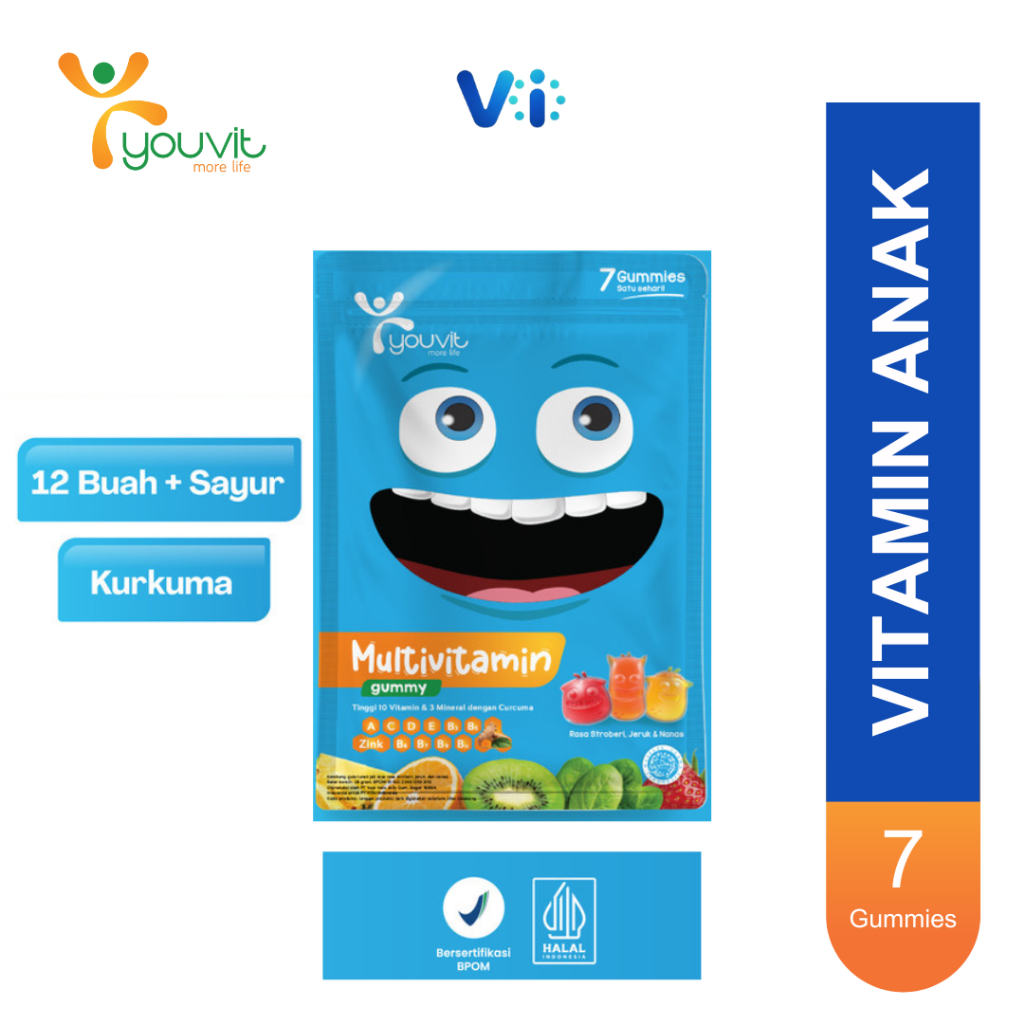 Youvit Multivitamin Anak 7 Hari | Multivitamin Gummy Anak