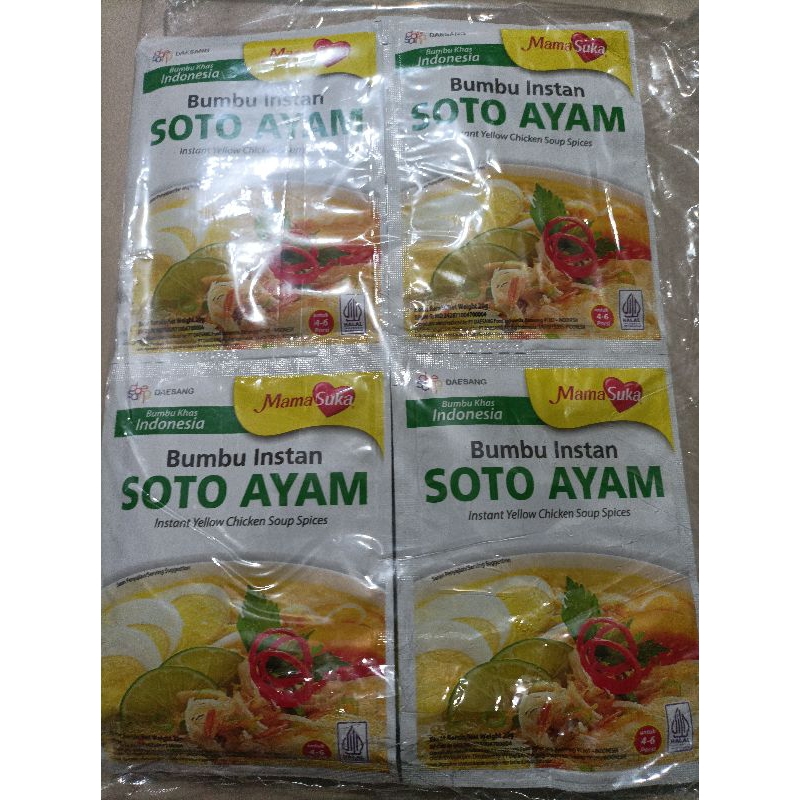 

Mamasuka Bumbu Soto Ayam 20 gr (6 Pcs)