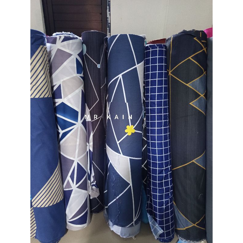 Bahan/Kain disperse Motif Abstrak