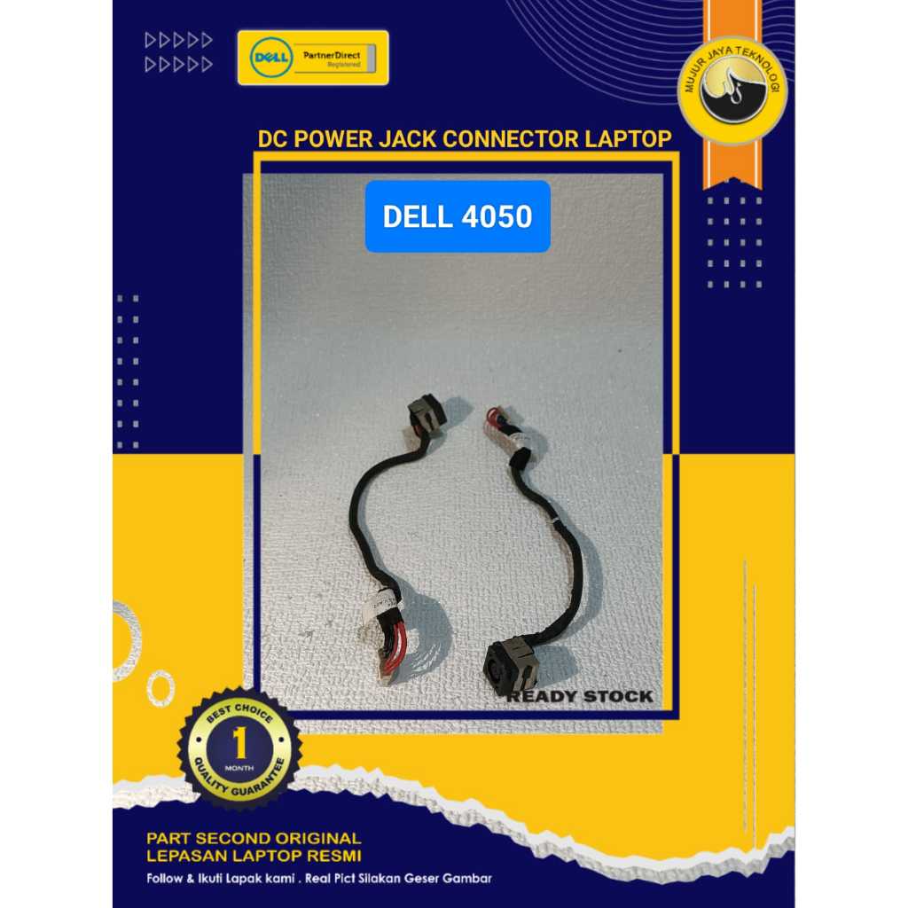 DC Power Jack Connector Konektor  Laptop DELL INSPION 4050 M4040 VOSTRO 2420 1440 Original Second