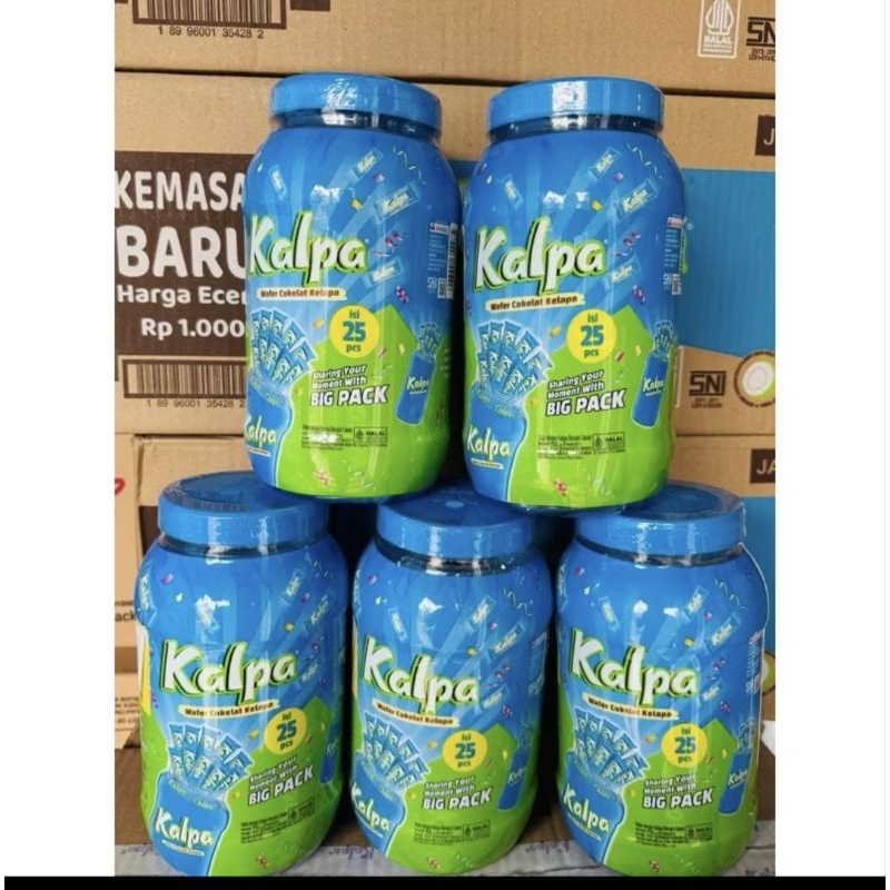 

Kalpa wafer cokelat kelapa toples @25