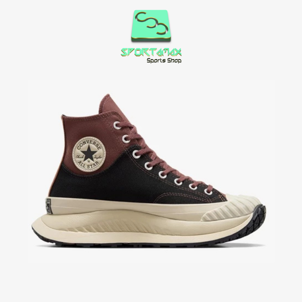 SEPATU ORIGINAL DISCOUNT MURAH CONVERSE CHUCK 70 AT-CX HIGH BLACK/BROWN [A07895C]