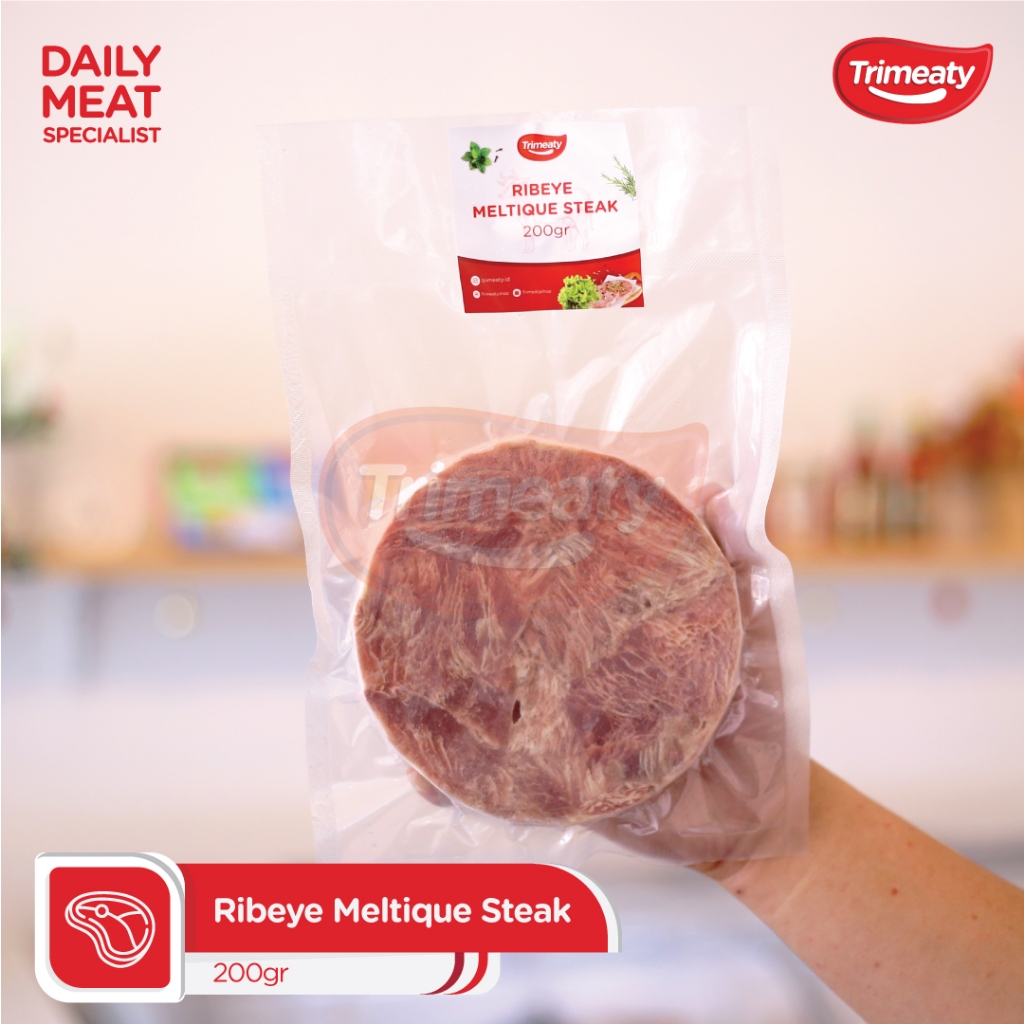 

Ribeye Meltique Steak / Beef Steak Juicy / Steak Empuk 200gr