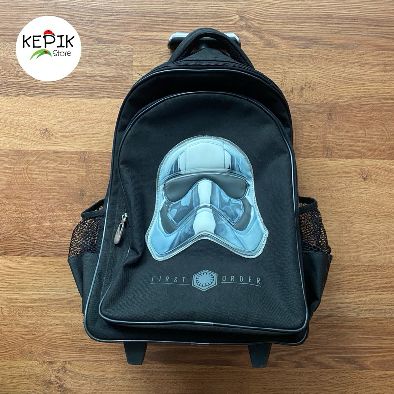 PRELOVED TAS SEKOLAH TROLLEY BESAR ANAK COWOK ADINATA ORIGINAL STORMTROOPER STARWARS FIRST ORDER