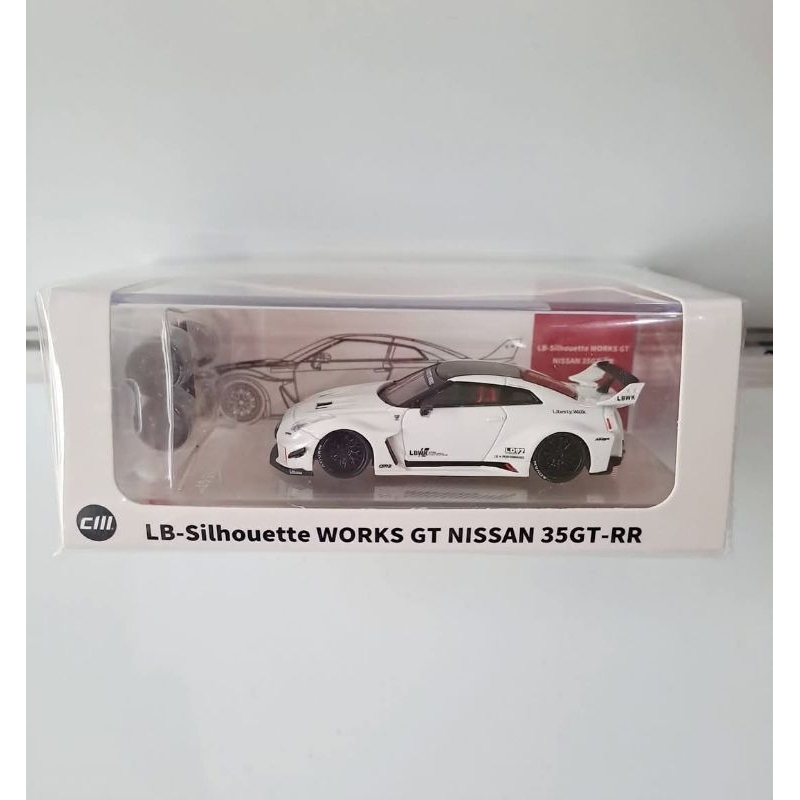 CM Model Nissan GTR35 LBWK putih