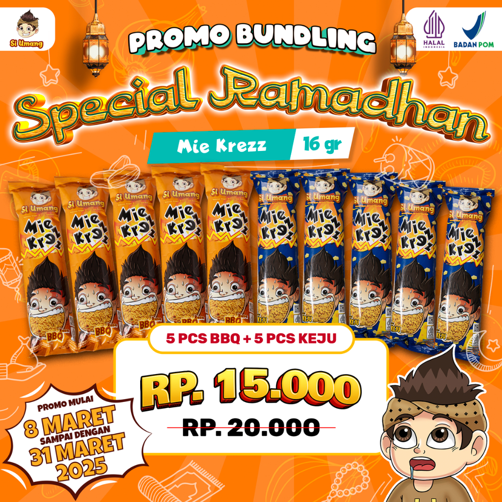 

[Special 6.6] Bundling 10 Pcs Mie Krezz 16 Gram Premium High Quality
