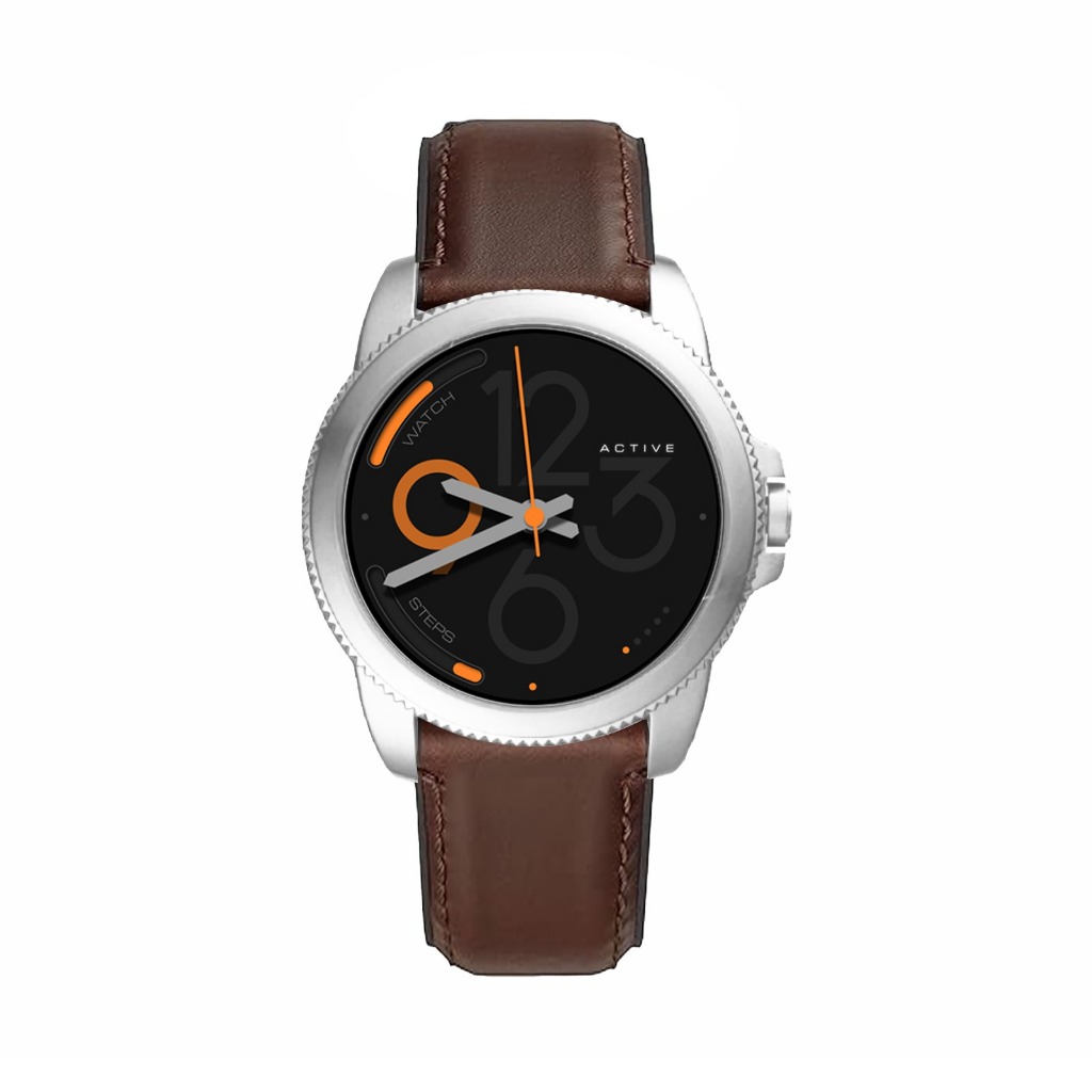 Smartwatch Parlent Ignite Active With Dual Material Strap (Leather on surface and rubber on base)