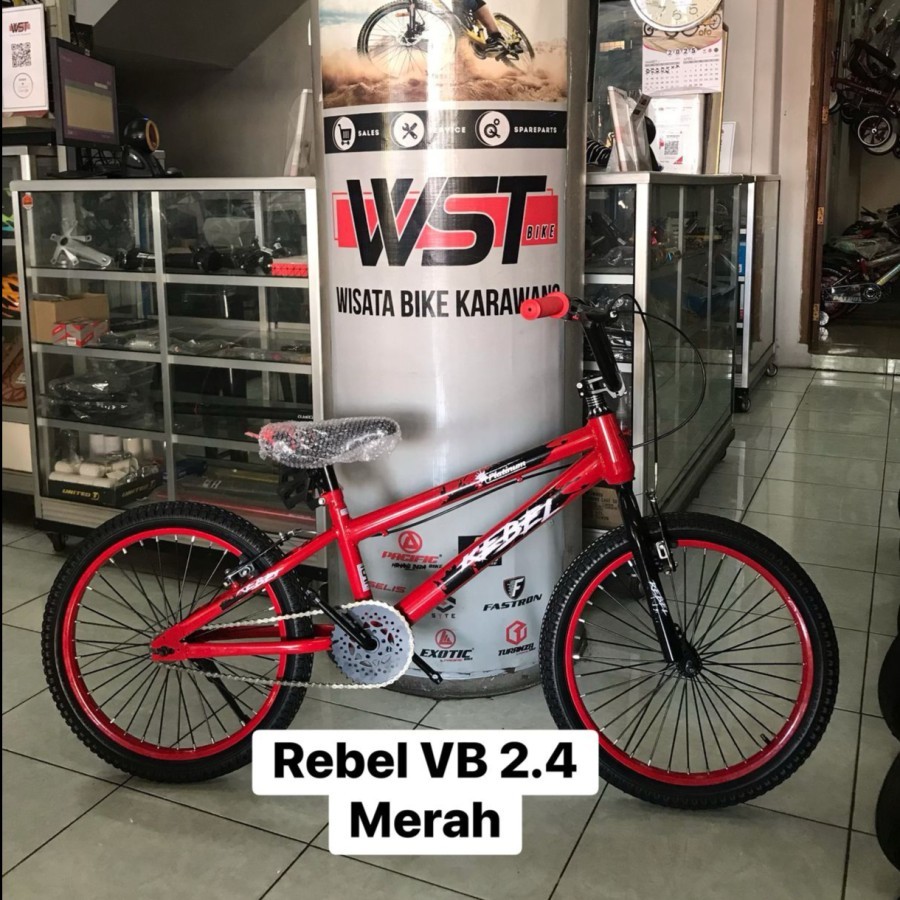 SEPEDA ANAK BMX 20 PLATINUM REBEL MAESTRO BAN 2.4 BAN 3.0 REM V BRAKE REM CAKRAM DISCBRAKE