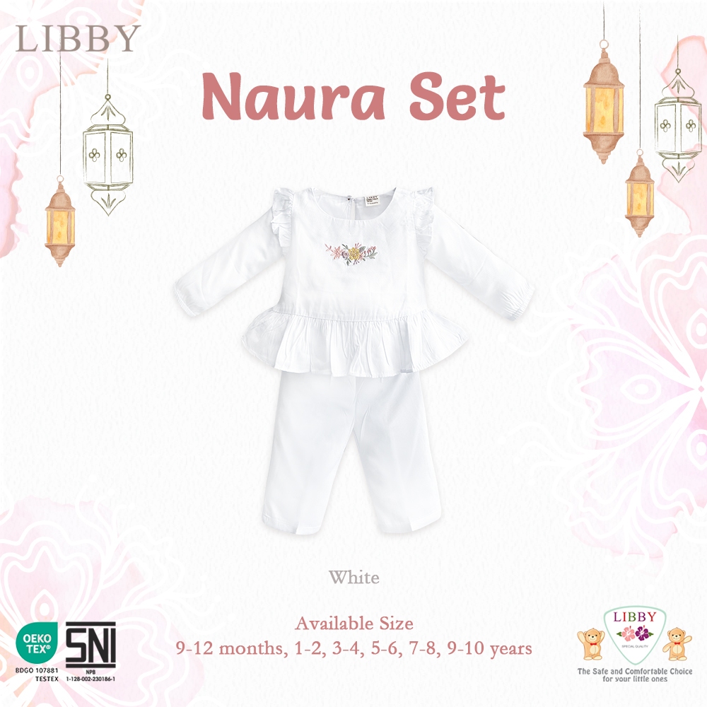 LIBBY NAURA SET/SETELAN ANAK PEREMPUAN/LIBBY IED COLLECTION