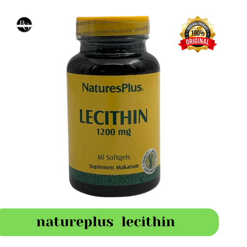 Nature's Plus Lecithin 19 Grains 1200mg 60 Softgels Natures