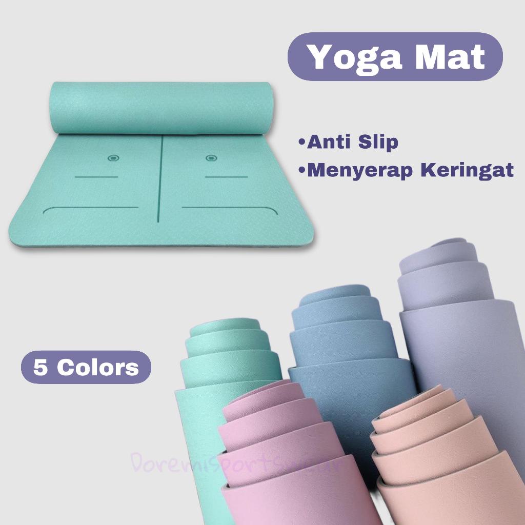 KARPET YOGA TPE PREMIUM ANTI SLIP / MATRAS YOGA PILATES ANTI SLIP YM1