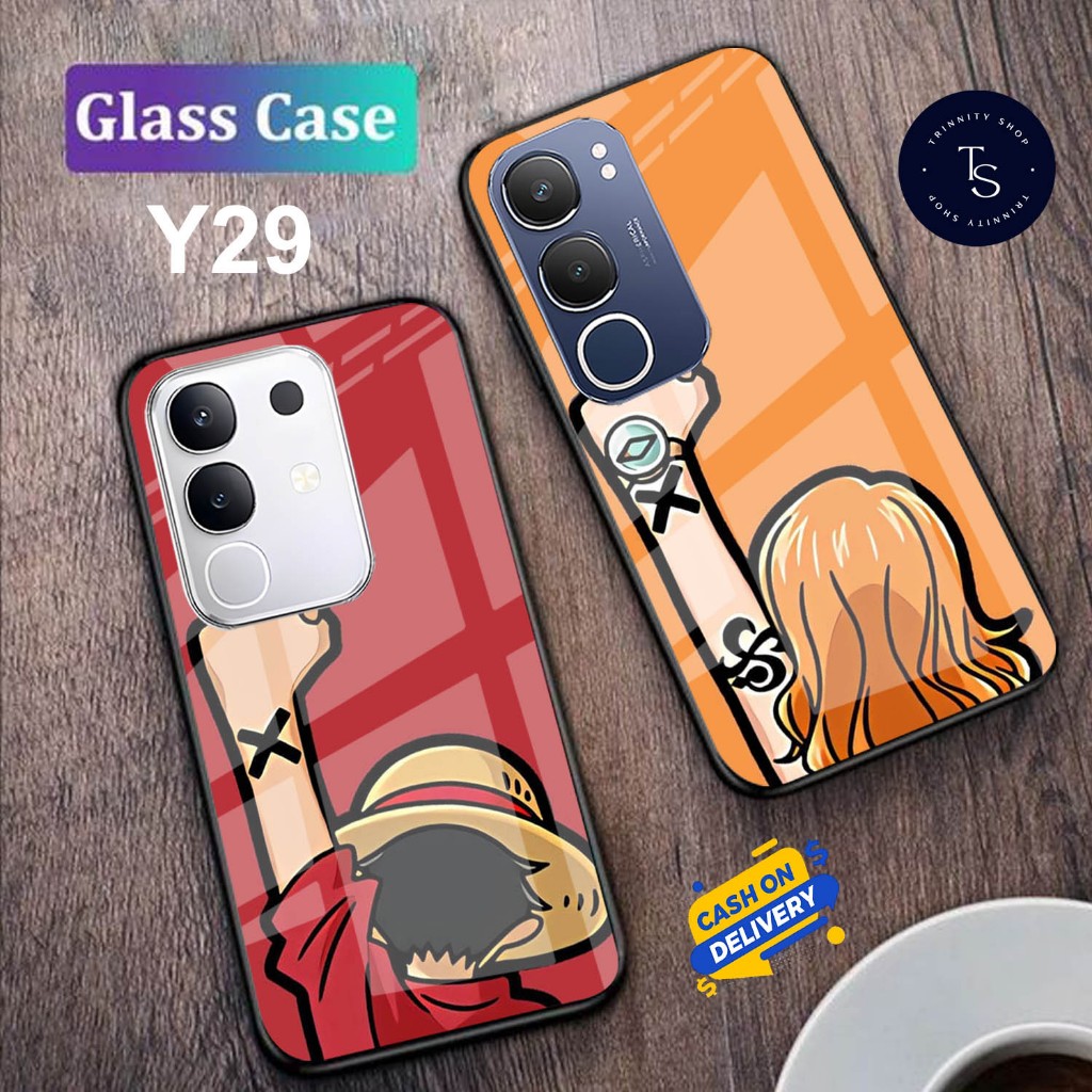 Softcase Kaca For VIVO Y29 (4G) & VIVO Y29 (5G) - Case Handphone For VIVO Y29 (4G) & VIVO Y29 (5G) [