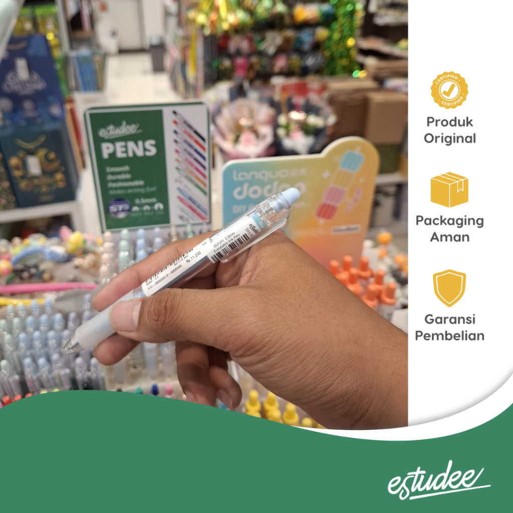 

ESTUDEE SHURI ERASEABLE PEN 0.5 INK BLUE - BLUE