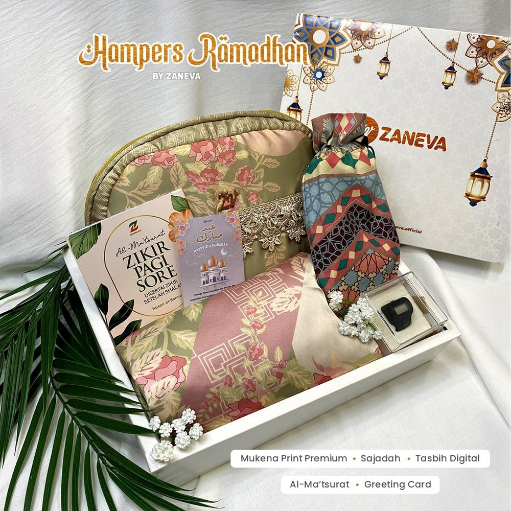 Zaneva - Hempers Kado Bisngkisan Lebaran Special Mukena || Souvenir Eksclusive Cantik Elegan
