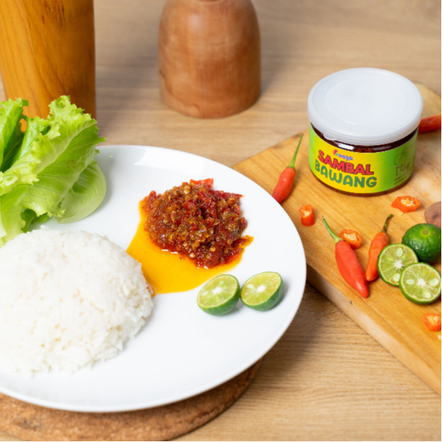 

Sambal Bawang Crispy | Pedas Gurih Wangi Asli | Lauk Instan Rumahan 150gr | Booga Sambal