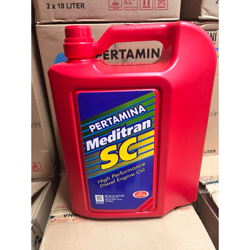 oli mobil  10 liter Meditran SC 15w 40 10 liter