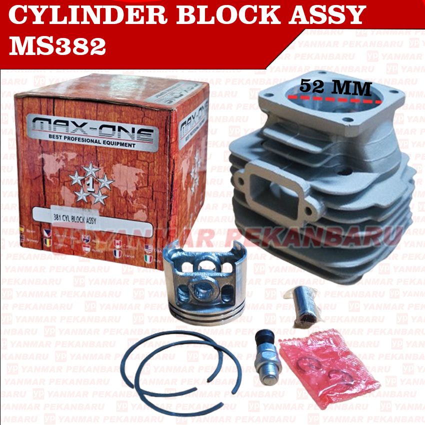 MS382 382 Cylinder Block Blok Komplit Mesin Chainsaw Senso Sinso STIHL
