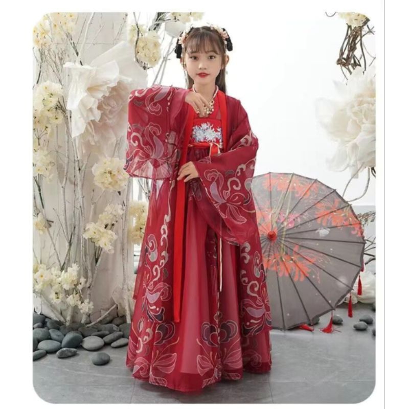 cheongsam hanfu Dress baju hanfu China etnik qipao tradisional kostum Dress Negera nyanyi/pentas