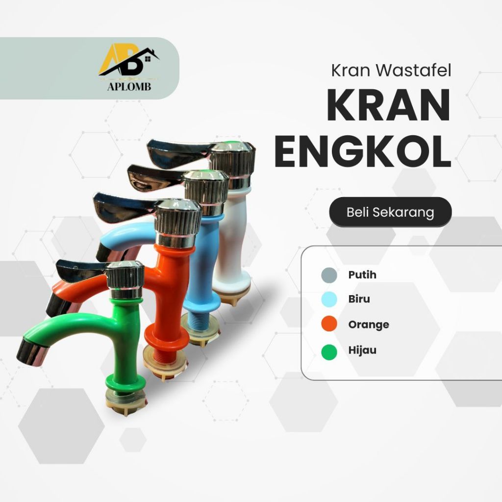 KRAN WASTAFEL PLASTIK / KRAN WASTAFEL DRAT BAWAH 1/2