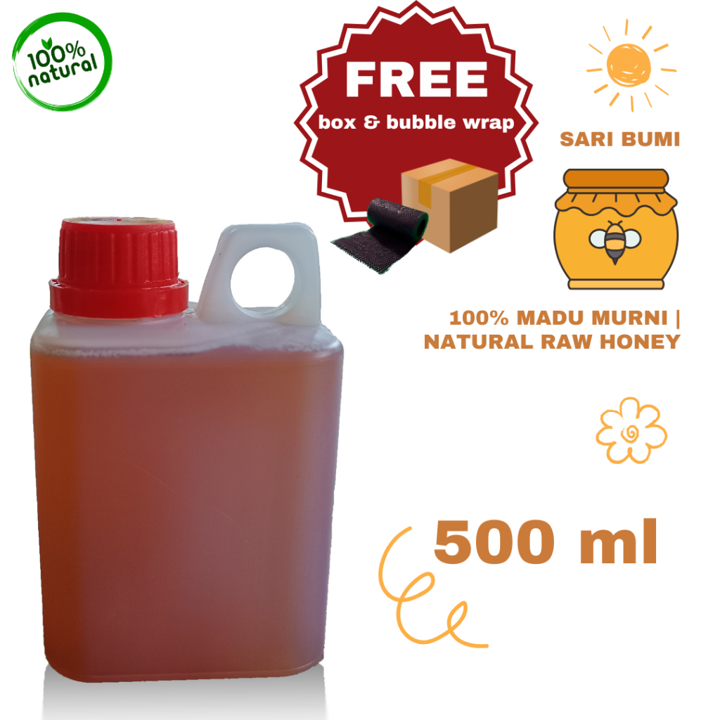 

Madu Murni | Raw Honey – 100% Asli, Organik & Higienis (500ml)