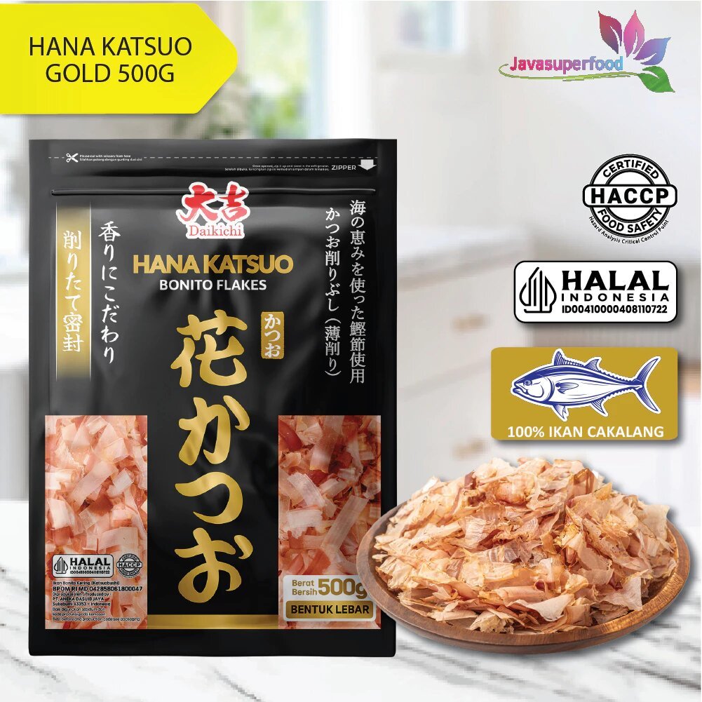

[HALAL] DAIKICHI HANA KATSUOBUSHI GOLD 500G / KATSUOBUSHI / IKAN CAKALANG / BONITO FLAKES / TABURAN TAKOYAKI / SERUTAN IKAN CAKALANG