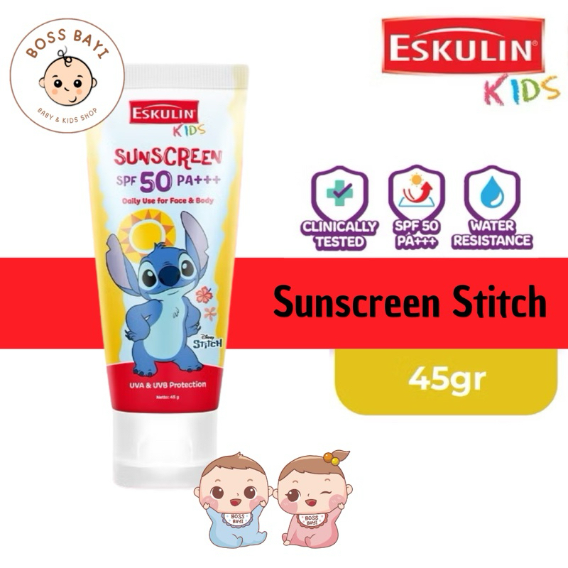 ESKULIN KIDS - Suncreen Stitch 45gr / Suncreen Anak SPF 50 PA+++