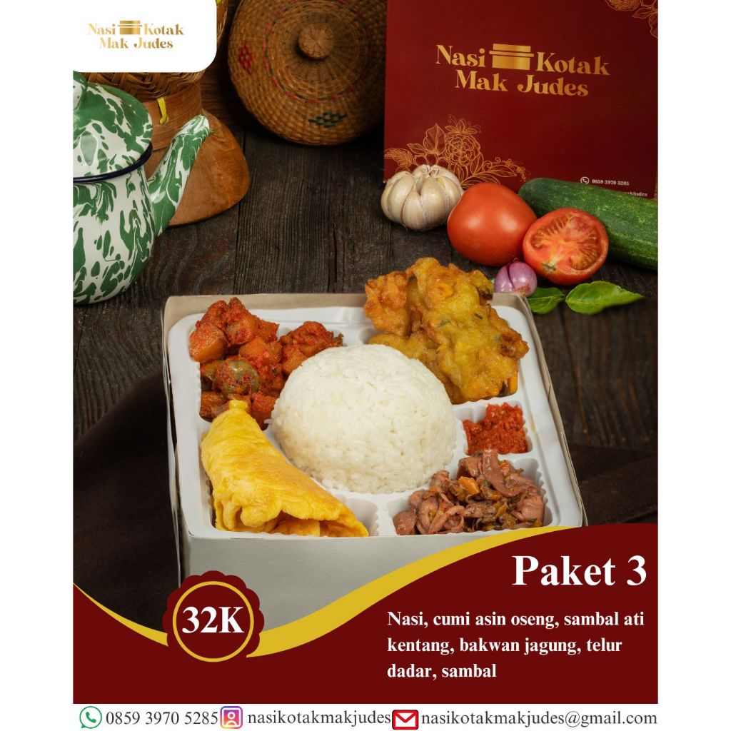 

Nasi Kotak Mak Judes - Paket 3 - Per Box