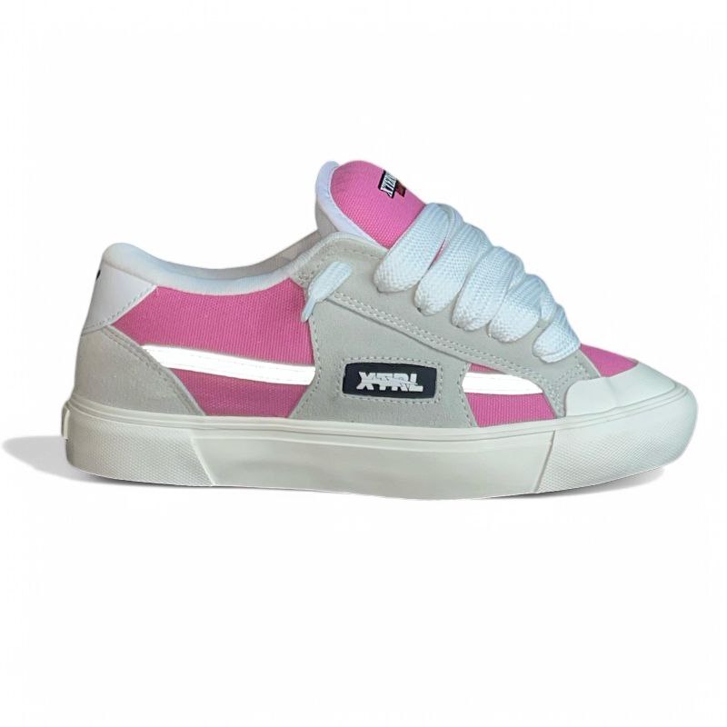 XternalStepSure - Sepatu Fat Shoes Skateboard Gemuk Reflective Pink Sepatu Gemuk Sneaker Pria Wanita