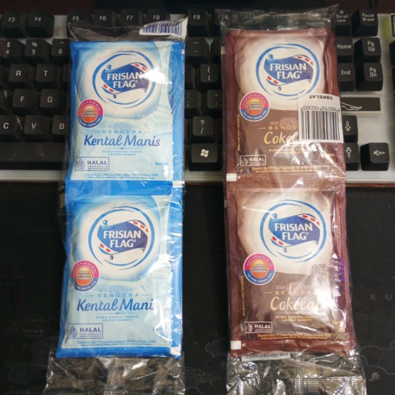 

FRISIAN FLAG Kental Manis Coklat Sachet per PACK isi 6