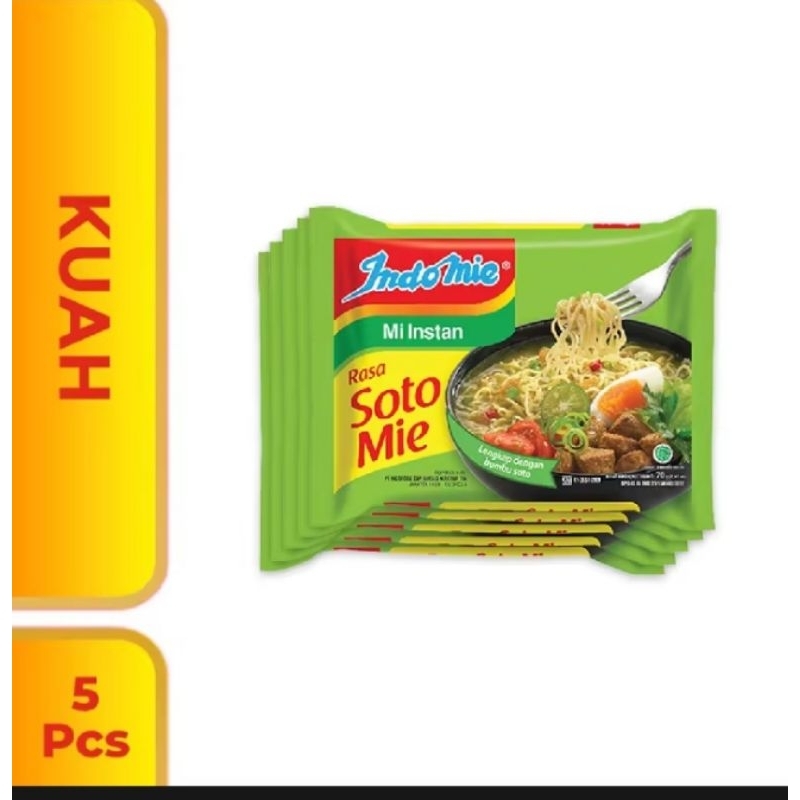 

Indomie Rasa Soto Mie 5pcs