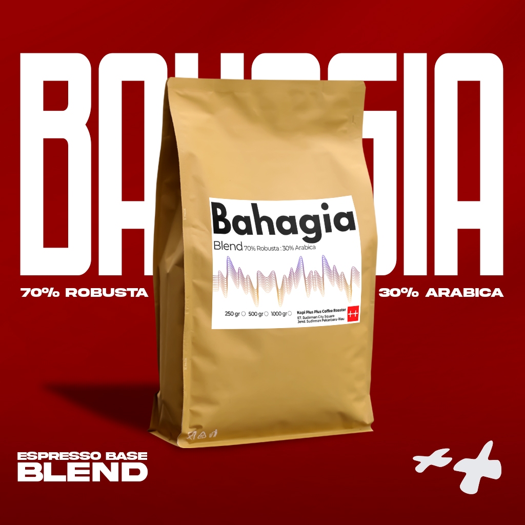 Bahagia Blend Espresso Kopi Susu 500gr Biji Kopi Bubuk Roasted Beans