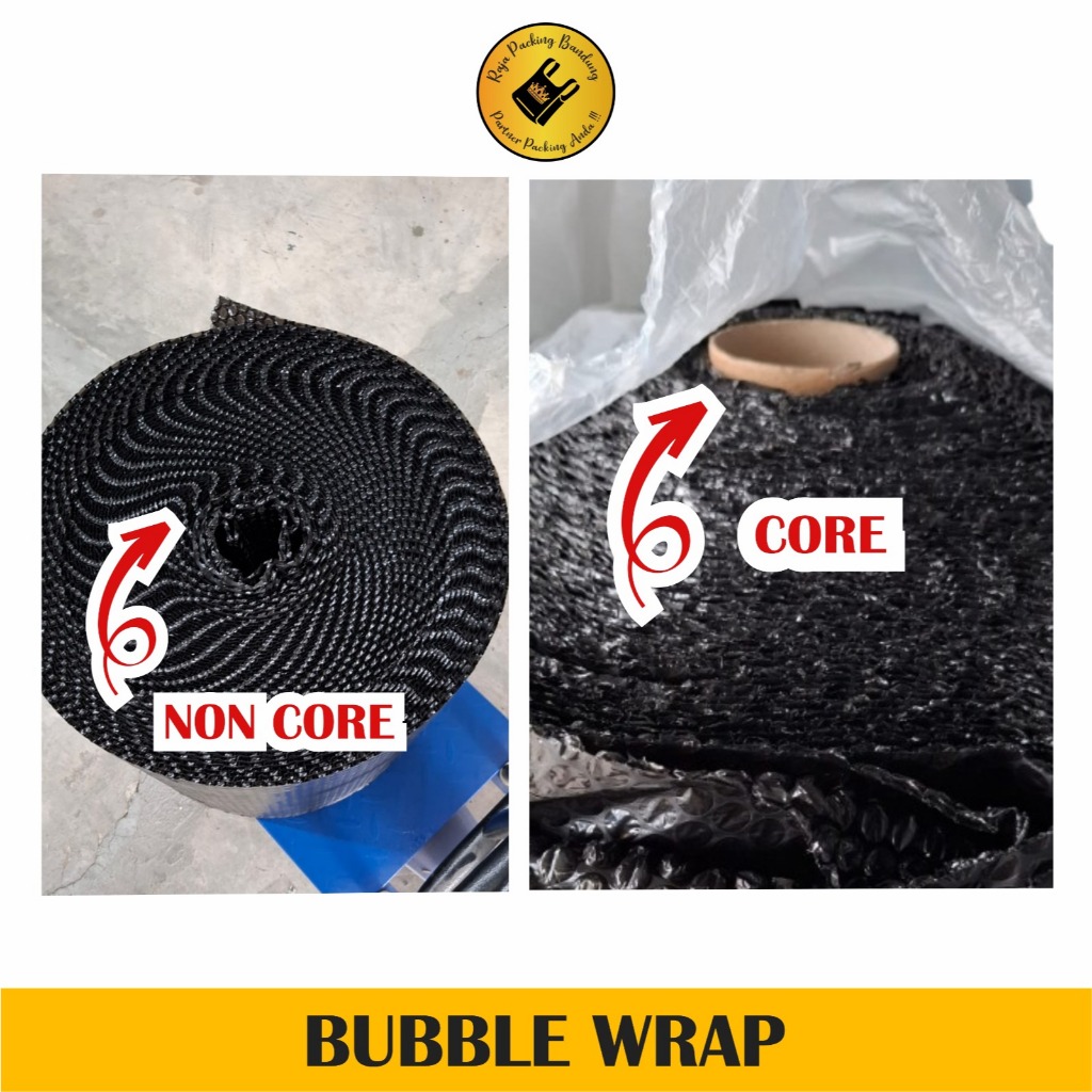 

H3T Bubble Wrap Bening - Hitam 1 Roll FULL 1.25M x 50M Murah EKONOMIS Babble Warp Buble Wrap Rol