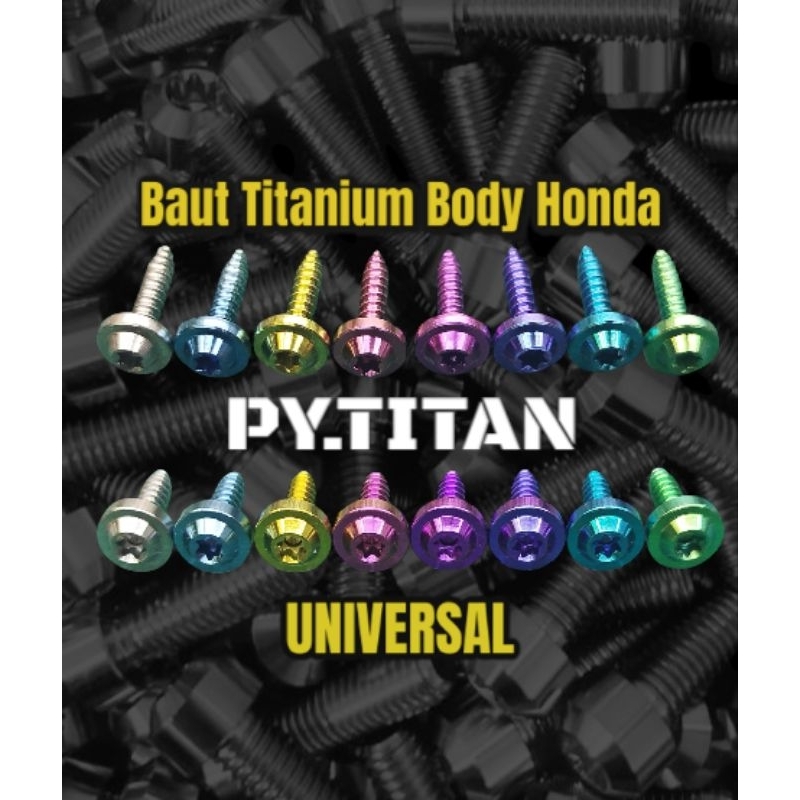 Baut Titanium Body Honda Universal All Honda Semua Honda