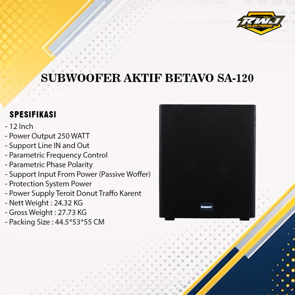 SUBWOOFER AKTIF BETAVO SA-12O