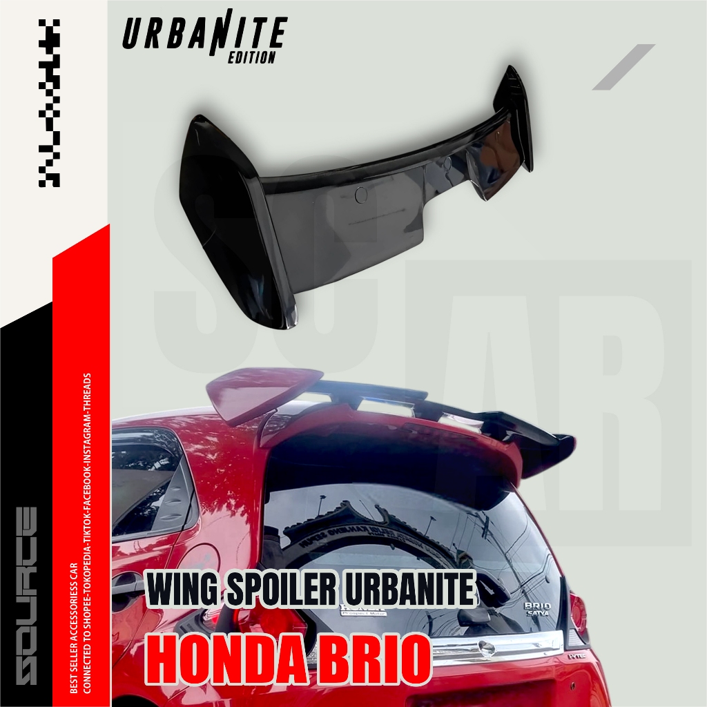 REAR WING SPOILER URBANITE - HONDA BRIO 2011 UP