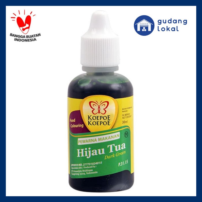 

PEWARNA HIJAU TUA KOEPOE KOEPOE 30 ML