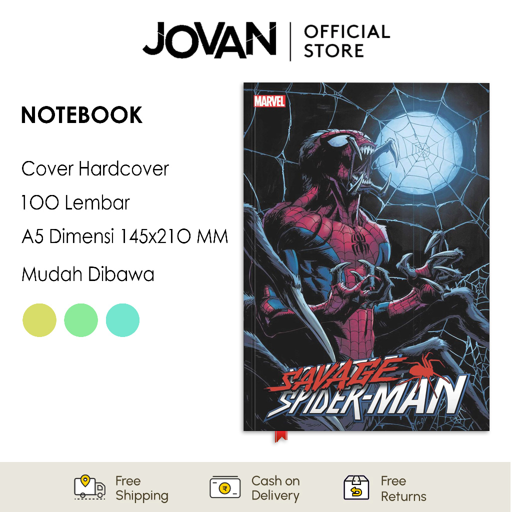 

Notebook Hardcover Custom Spider-Man 24 Buku Tulis Catatan Note Agenda Planner Jurnal Diary Notebook Anime
