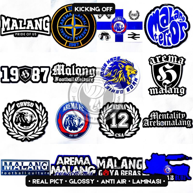 

Stiker Arema Malang Casuals Ultras Salam Satu Jiwa Aremania Anti Air