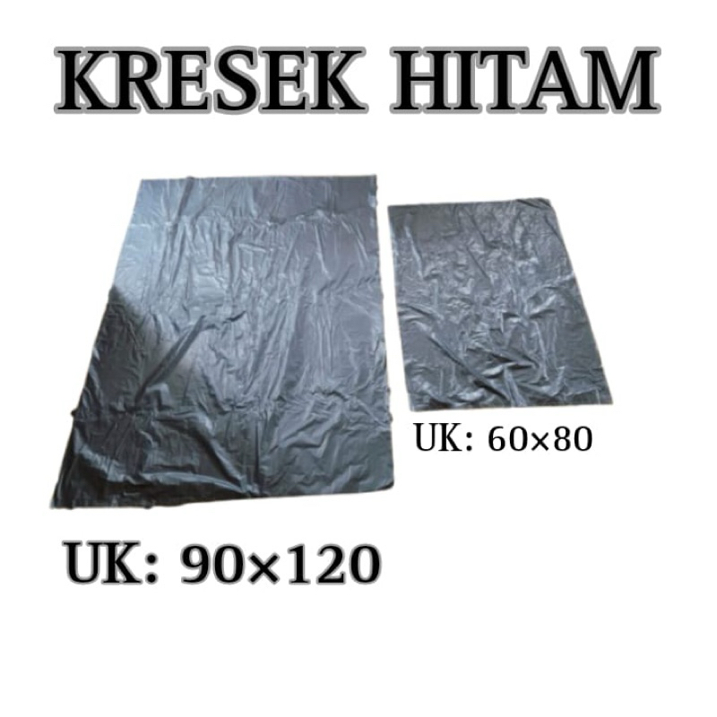 Plastik Sampah | Kantong Plastik Sampah Hitam | Plastik sampah Besar 04 x 90 x 120