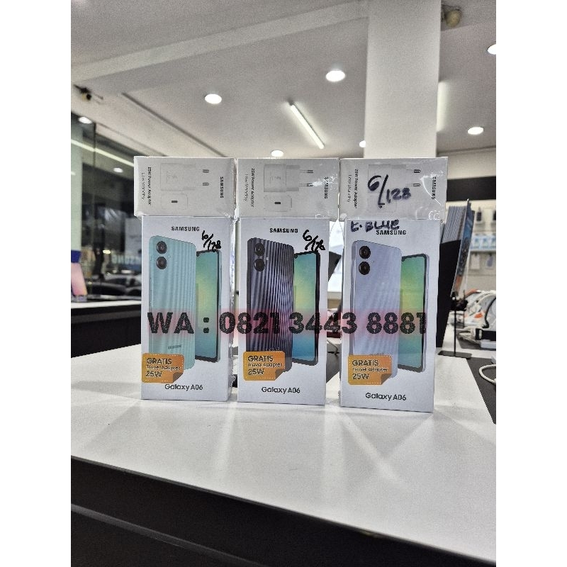 Samsung A06 Ram 6/128Gb BARU Garansi Resmi Free Adapter Original