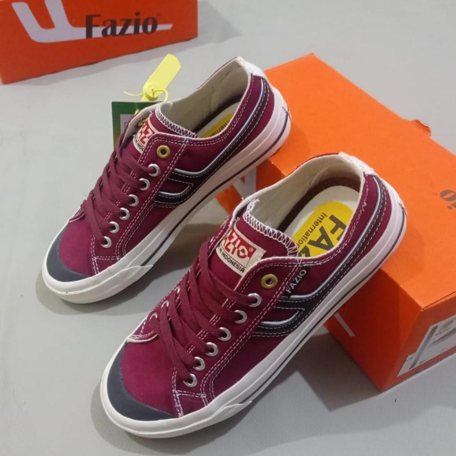 Fazio - Sepatu Pria Wanita series Clasic Maroon By Fazio